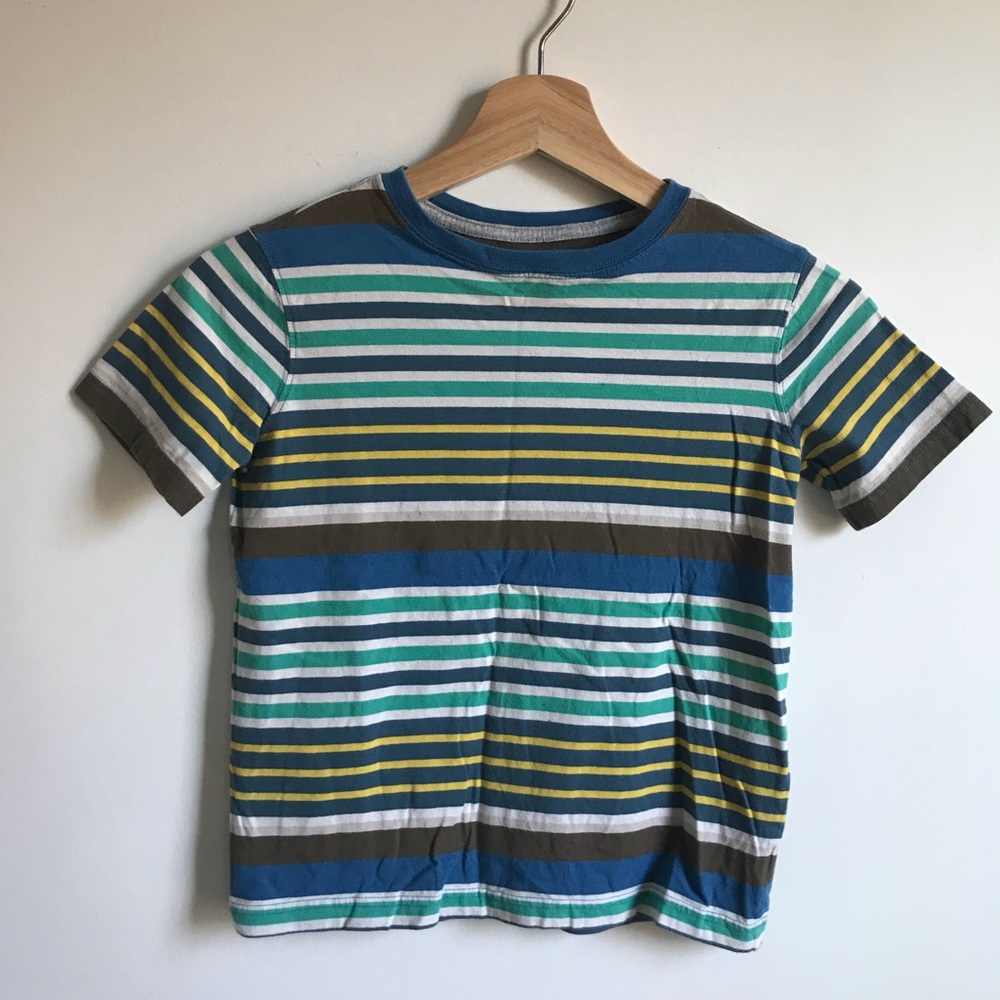 LANDS’ END Boys striped tee